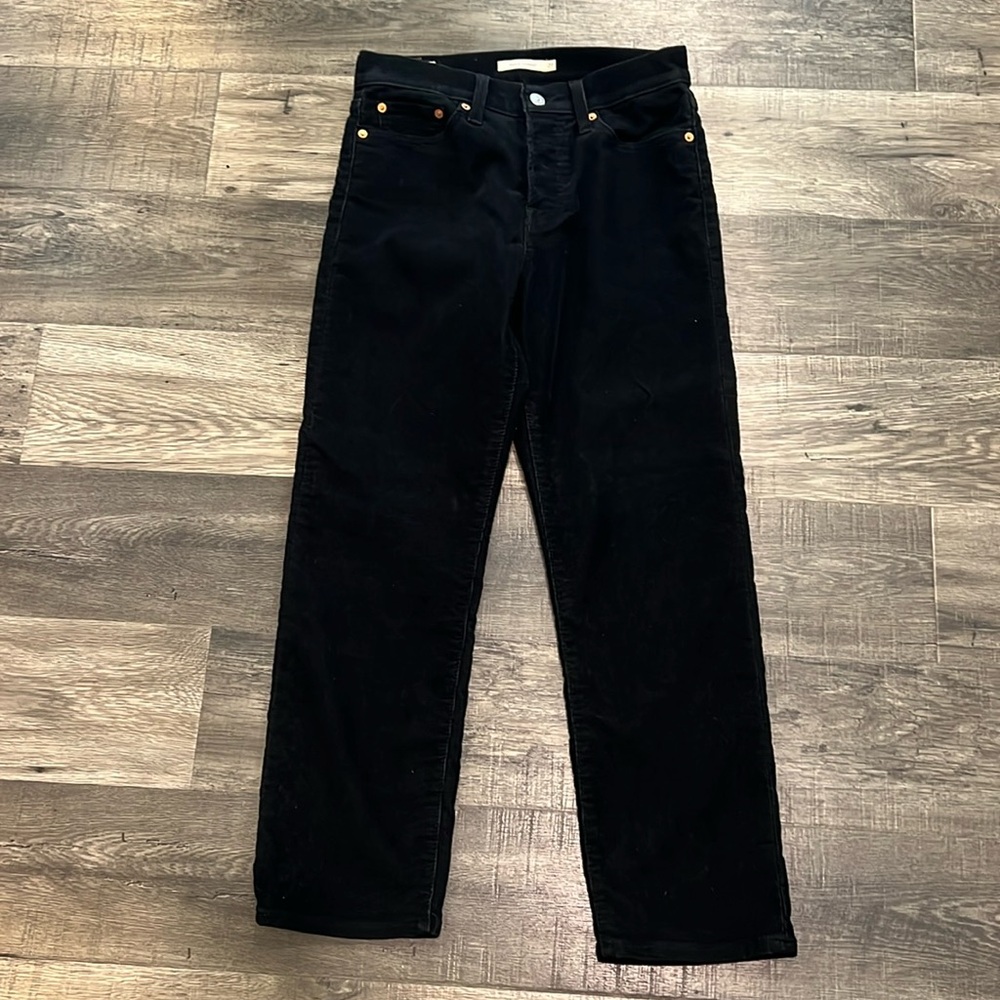 COPY - Levi’s Wedgie Straight Black Corderoy